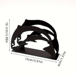 Loominguline Malmist Salvr&auml;tikuhoidja - K&ouml;&ouml;gikude Riiul Karikatuurse T&uuml;druk, Vaala ja S&ouml;&ouml;giriistade Kujundid.