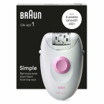 Braun Silk-&eacute;pil 1 depilaator naistele, 20 pintsetti, v&otilde;rgutoitega