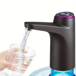 Veeautomaat 1tk 18.93 L Veemahuti, Kaasaskantav Veepudeli Pump 7.57-18.93 L Joogivee Pump, USB Laetav Veemahuti., Juoda