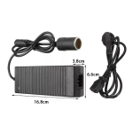 Alalisvoolu muunduri adapteri jaoks 100 V&ndash;240 V kuni 12 V autoinverter V uum Cleaner Kaasaskantav &otilde;hukompressori ventilaator auto k&uuml;lmik~23046