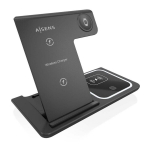 Juhtmeta La Charger - AISENS - ASCH-15W3WC043-BK - 15 W - USB-C - Reguleeritav Nurk