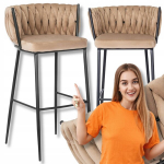 Baaritool Hocker Loft Velour, beež