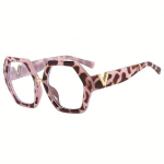 Naiste prillid, Jelly Pink Leopard Baltas objektyvas