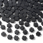 Puidust helmed, 30 tk, Juoda