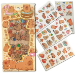 Capybara kleebised 4 lehte v&auml;rvilist motiveerivat isetegemist lastele