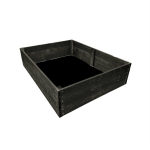 Puidust peenrakast Bonus Orbis, 120 x 60 x 27 cm, must