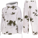 Saksa armee talvine kamuflaaž Pluus + p&uuml;ksid Mil-Tec, Winter BW / Snow Camo