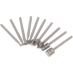 Akut&ouml;&ouml;riistad ja puurid, elektrilised lihvimistarvikud, Rotary Burr HSS ruuteriotsakud, 10 tk, 3 mm,