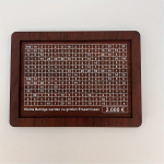 Moodne Puidust Rahakarp Lugemisseadmega - Inspireeriv Lauaarvuti Hoiupank, Maža tamsiai ruda 2000 USD