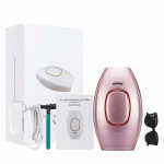 (roosikuld Hiina)Bikiinid IPL karvaeemaldus 500 000 Flash Depilator Impulss Permanent Laser Epilator Valutu naistele Juusteeemaldus Kodumasin, (rožinis auksas, Kinija)
