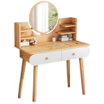 Kosmeetikavidin koos kosmeetikapeegliga suur puidust skandinaavia 120 cm elegantne
