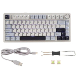 AULA F75 80 Mehaaniline klaviatuur kuum-SWAP traadita klaviatuur Bluetooth Wireless PBT klaviatuur