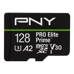 Pny m&auml;lukaart microSDXC Elite Prime 128GB + Adapter SD + USB-A Reader