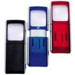 Luup 3x Wedo, valgustusega, 3.5 x 3.8 cm, sinine