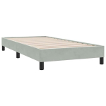 &uuml;heinimese voodi，t&auml;iskasvanu voodi，Box Vedruvoodi madratsiga Helehall 80x210 cm samet CFE5225855