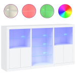 puhvetkapp，kummut，kapp LED-tulega, valge, 181,5 x 37 x 100 cm CFE28764