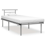 &uuml;heinimese voodi，t&auml;iskasvanu voodi，voodiraam hall metallist 90 x 200 cm CFE7375195