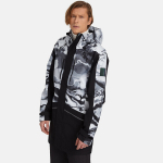 Huppa Meeste kevad-s&uuml;gis mantel MARVO, dark gray pattern/ black