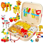 Puidust loomade ehituskomplekt Edutree Jhtoy-354