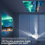 Projektor MagCubic Hy300 Pro 4K projektor - Android 11, Dual WiFi 6, 260 ANSI Lumen, BT 5.0, 1080p HD, v&auml;listingimustes kino - Hy300