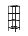 Riiul Furniture Reli, valge/must