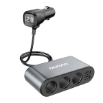 Dudao autolaadija 2x USB / 3x sigaretis&uuml;&uuml;taja must (R1Pro must)