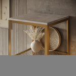 Riiul Furniture Reli, pruun/hall