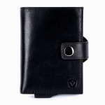 kaardihoidja + rahakott VALENTA Luks must