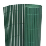 vidaXL kahepoolne piirdeaed 110 x 400 cm, roheline