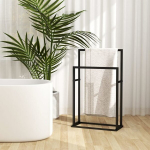 vidaXL eraldiseisev r&auml;tikurest, must, 48 x 24 x 78,5 cm, teras