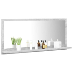 vidaXL vannitoa peeglikapp hall 90 x 10,5 x 37 cm puitlaastplaat
