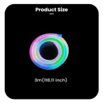 RGB LED-ribadena, USB, Juhtmevaba, Nutirakendus, 3 metrai