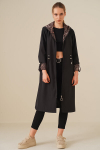 Naiste vihmamantel jakk, must, 36