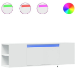 teleri seinakapp LED-tuledega，telerikapp，TV Kapp, valge, 135x31x39,5 cm CFE122947