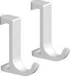 Nagi Hansgrohe WallStoris, mattvalge, 2 tk