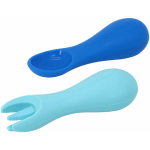 Silicone Palm Grasp Spoon & Fork Set - Lucas