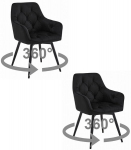 2 p&ouml;&ouml;rleva 360&deg; s&ouml;&ouml;gitooli komplekt Jork360, must