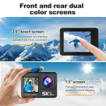Seiklus- ja vabaajakaamera Auk Action Camera - 4K60 kaadrit sekund