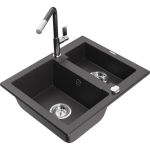 Graniidist valamu Mexen Carlos k&ouml;&ouml;gisegistiga Flora, must/kuldne metallic - 6518-76-670401-08