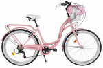 Laste jalgratas Davi Amelia 6 k&auml;iku, 24&Prime;, 130&ndash;165 cm, roosa/must