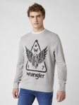 Meeste mitte-stretch dressipluus, Wrangler GRAPHIC CREW MID