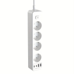 Laadimisadapter koos USB jaoturiga, Baltas