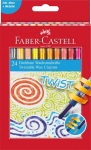 Faber-Castell - Twistable Wax Crayons cardboard (24 pcs) (120004)