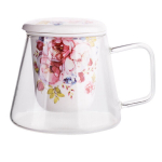 SCARLETT KLAASI TEE PORTSELANIST INFUSERI JA KAANEGA 300 ML V&Auml;RVILINE KARB