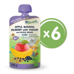 "&Otilde;un, banaan, mustikas jogurtiga" orgaaniline p&uuml;ree FLEUR ALPINE, alates 6 elukuust, 120 g x 6