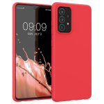Silicone Case Soft Flexible Rubber Cover for Samsung Galaxy A03s red (Red)
