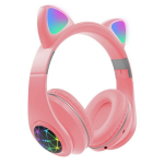 iWear M2 M&uuml;ra summutavad laste kass Bluetooth Wireless k&otilde;rvaklapid FM-raadio / MP3 m&auml;lukaart ja k&otilde;ned Roosa