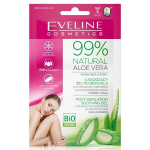 Rahustav epilatsioonij&auml;rgne geel tundlikule ja punetavale n&auml;o- ja kehanahale Eveline Cosmetics 99% Natural Aloe Vera 2x5ml