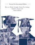 How To Think Straight About Psychology: Pearson New International Edition 9th edition