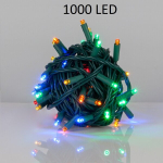 J&otilde;uluvanik &otilde;ues ja siseruumides 1000 LED-pirniga, 70m, mitmev&auml;rviline, mix
